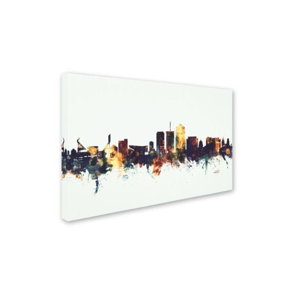 Michael Tompsett 'Tucson Arizona Skyline II' Canvas Art,12x19